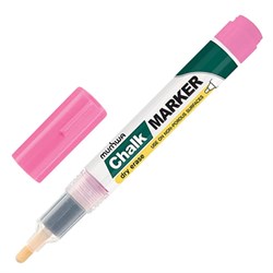 Маркер меловой MUNHWA "Chalk Marker", 3 мм, РОЗОВЫЙ, сухостираемый, для гладких поверхностей, CM-10 - фото 13558953