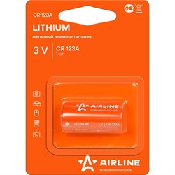 Литиевая батарейка AIRLINE CR123A-01 - фото 13562029