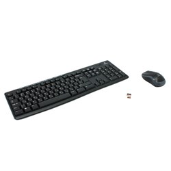 Набор беспроводной LOGITECH Wireless Combo MK270, клавиатура, мышь 2 кнопки + 1 колесо-кнопка, черный, 920-004518 - фото 13562917