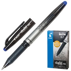 Ручка стираемая гелевая с грипом PILOT "Frixion Pro", СИНЯЯ, корпус с печатью, узел 0,7 мм, линия письма 0,35 мм, BL-FRO-7 - фото 13570850