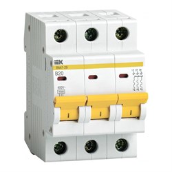 Модульный автоматический выключатель IEK MVA20-3-020-B - фото 13574789