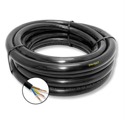Резиновый негорючий кабель ПРОВОДНИК КГН 3x10 мм2, 10м - фото 13574947