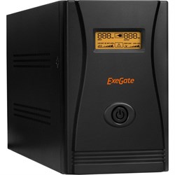 Источник бесперебойного питания ExeGate SpecialPro.Smart.LLB-2000.LCD.AVR.C13.RJ.USB.2000VA/1200W - фото 13576026