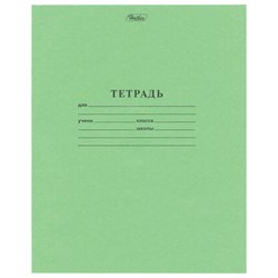 Тетрадь ЗЕЛЁНАЯ обложка 24 л., линия с полями, офсет, "HATBER", 023532, 24Т5B2_05112 - фото 13587979