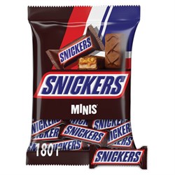 Батончики шоколадные мини SNICKERS "Minis", 180 г, 2264 - фото 13591467
