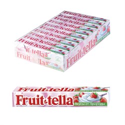 Жевательная конфета FRUITTELLA (Фруттелла) "Клубничный йогурт", 41 г, 86785 - фото 13591473
