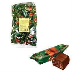 Конфеты шоколадные БАБАЕВСКИЙ "Белочка", 1000 г, пакет, ББ11385 - фото 13591485