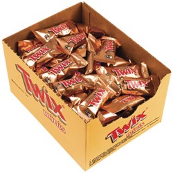 Батончики мини TWIX "Minis" печенье с карамелью в молочном шоколаде 1 кг, 57237 - фото 13591521