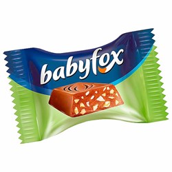 Конфеты шоколадные BABYFOX &quot;Mini&quot; с фундуком в молочном шоколаде, 500 г, КЕК806