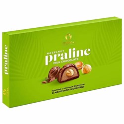 Конфеты шоколадные O'ZERA "Praline" пралине с цельным фундуком, 190 г, РЕК763 - фото 13591633