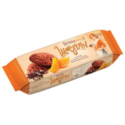 Печенье овсяное ШТУЧКИ с кусочками шоколада и апельсиновыми цукатами, сдобное, 160 г, 60261152 - фото 13591675