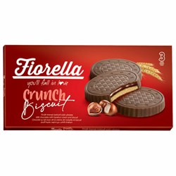 Печенье FIORELLA "Crunch Biscuit" в молочном шоколаде с ореховым кремом, 67,5 г, ТУРЦИЯ, 1377 - фото 13591738