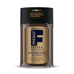 Кофе растворимый FRESCO "Arabica Blend" 100 г, стеклянная банка, сублимированный - фото 13592707