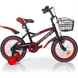 Детский двухколесный велосипед Mobile Kid SLENDER 14 BLACK RED - фото 13595690