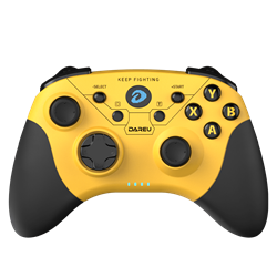 Контроллер игровой беспроводной Dareu H101X Black-Yellow (черный с желтым) - фото 13602222
