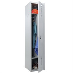 Шкаф металлический для одежды ПРАКТИК "ML/LS-11-40D", 2 отделения, 1830х400х500 мм, 23 кг, разборный, S23099403902 - фото 13604974