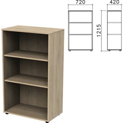 Шкаф (стеллаж) "Приоритет", 720х420х1215 мм, 2 полки, кронберг, К-933, К-933 кронберг - фото 13605109
