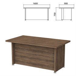 Стол письменный &quot;Приоритет&quot;, 1600х900х750 мм, лагос (КОМПЛЕКТ)
