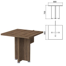 Стол приставной &quot;Приоритет&quot;, 800х800х750 мм, лагос (КОМПЛЕКТ)