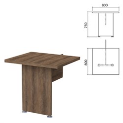 Модуль стола приставного &quot;Приоритет&quot;, 800х800х750 мм, лагос (КОМПЛЕКТ)
