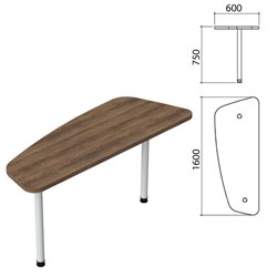 Стол приставной &quot;Приоритет&quot;, 1600х600х750 мм, лагос, (КОМПЛЕКТ)