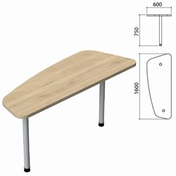 Стол приставной &quot;Приоритет&quot; 1600х600х750 мм, кронберг (КОМПЛЕКТ)