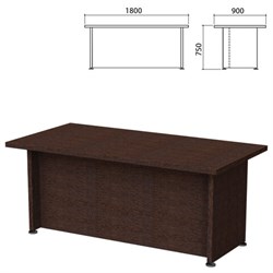 Стол письменный &quot;Приоритет&quot; 1800х900х750 мм, венге (КОМПЛЕКТ)
