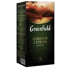 Чай GREENFIELD "Golden Ceylon" черный цейлонский, 25 пакетиков в конвертах по 2 г - фото 13607675