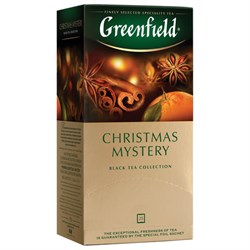 Чай GREENFIELD "Christmas Mystery" черный, 25 пакетиков в конвертах по 1,5 г, 0434-10 - фото 13607696