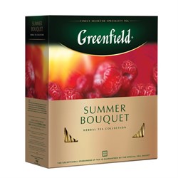 Чай GREENFIELD "Summer Bouquet" фруктовый, 100 пакетиков в конвертах по 2 г, 0878-09 - фото 13607701