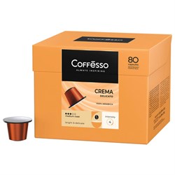 Кофе в капсулах 80 порций для Nespresso, COFFESSO "Crema Delicato", арабика 100%, 101737 - фото 13607832