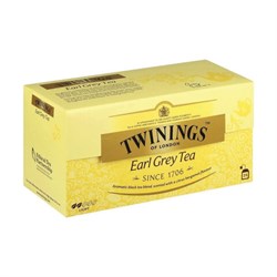 Чай TWININGS "Earl Grey" черный с бергамотом, 25 пакетиков в конвертах по 2 г, БРИТАНИЯ, 12002 - фото 13607997