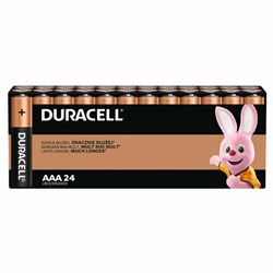 Батарейки КОМПЛЕКТ 24 шт., DURACELL Basic ОРИГИНАЛ, ААА (LR03, 24А), алкалиновые, мизинчиковые, Б0064969 - фото 13611552