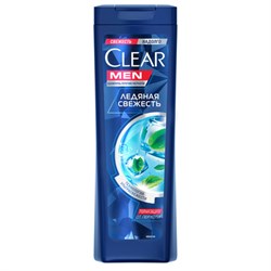 Шампунь против перхоти 400 мл, CLEAR MEN "Ледяная свежесть" - фото 13626620