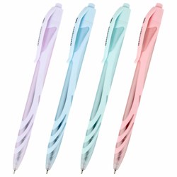 Ручка шариковая автоматическая BRAUBERG ULTRA COLOR PASTEL, soft-touch, СИНЯЯ, пишущий узел 0,7 мм, линия 0,35 мм, 144204 - фото 13642795