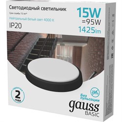 Светильник GAUSS BASIC - фото 13668422