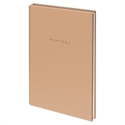 Блокнот МАЛЫЙ ФОРМАТ 110х147 мм, А6, 80 л., твердый, клетка, BRAUBERG "Minimal", бежевый, 116446 - фото 13680904