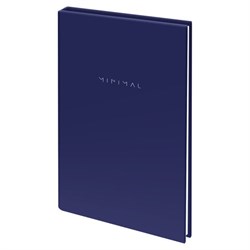 Блокнот МАЛЫЙ ФОРМАТ 110х147 мм, А6, 80 л., твердый, клетка, BRAUBERG "Minimal", синий, 116447 - фото 13680905