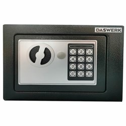 Сейф мебельный DASWERK SC-170EL (170х230х170 мм), электронный замок, графит, 291338 - фото 13681149