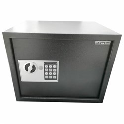 Сейф мебельный DASWERK SC-300EL (300х380х300 мм), электронный замок, графит, 291346 - фото 13681157