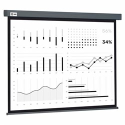 Экран Cactus Wallscreen CS-PSW-180X180-SG, 180x180 см, 1:1, настенно-потолочный, серый - фото 13695038