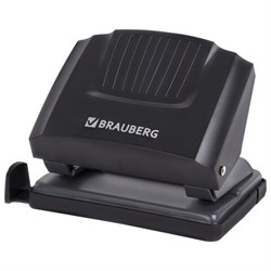 Дырокол BRAUBERG "SUPER", до 20 листов, черный, 272742 - фото 13695097