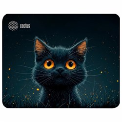 Коврик для мыши CACTUS "Black Cat", 250x200x3 мм, CS-MP-D09S - фото 13695283