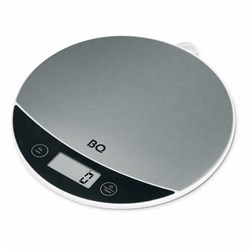Весы кухонные BQ (БИ-КЬЮ) KS1002, электронный дисплей, максимальный вес 5 кг, тарокомпенсация, стальные, 86191597 - фото 13714927