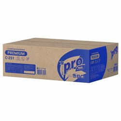 Салфетки 200 шт. PROtissue (Система N4) PREMIUM, 2-слойные, КОМПЛЕКТ 20 шт., 21х16 см, V-сложение, белые, C251 - фото 13742992