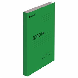 Скоросшиватель картонный мелованный BRAUBERG, гарантированная плотность 360 г/м2, зеленый, до 200 листов, 121519 - фото 13743182