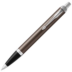 Ручка шариковая PARKER "IM Core Dark Espresso CT", корпус кофейный лак, хромированные детали, синяя, 1931671 - фото 13743379