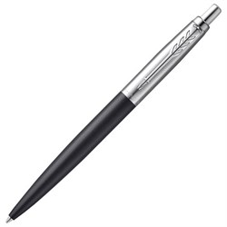 Ручка шариковая PARKER "Jotter XL", УТОЛЩЕННЫЙ корпус, черный матовый лак, детали из нержавеющей стали, синяя, 2068358 - фото 13743396