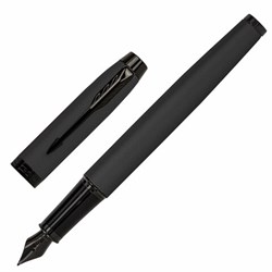 Ручка перьевая PARKER "IM Achromatic Black BT", черный матовый, нержавеющая сталь, синяя, 2127741 - фото 13743423