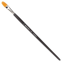 Кисть художественная профессиональная BRAUBERG ART CLASSIC, синтетика жесткая, овальная, № 14, длинная ручка, 200683 - фото 13743857